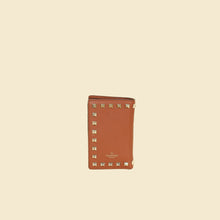 Valentino Brown Rockstud Leather Wallet