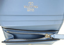 Valentino Blue VLogo Card Wallet