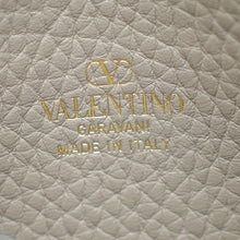 Valentino Gray Rockstud Card Holder