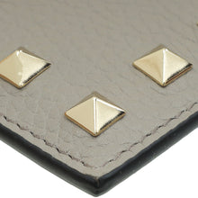 Valentino Gray Rockstud Card Holder