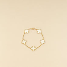 Van Cleef & Arpels 18K Yellow Gold 5 Motif MOP Vintage Alhambra Bracelet
