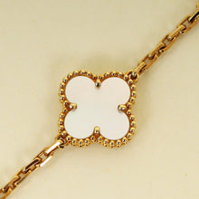 Van Cleef & Arpels 18K Yellow Gold Vintage Alhambra MOP 5 Motifs Bracelet