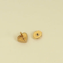 Van Cleef & Arpels 18K Rose Gold Sweet Alhambra Carnelian Heart Earrings
