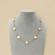 Van Cleef & Arpels 18K Yellow Gold MOP 10 Motifs Vintage Alhambra Necklace