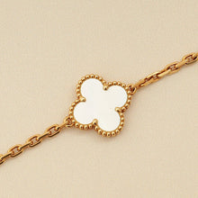 Van Cleef & Arpels 18K Yellow Gold MOP 10 Motifs Vintage Alhambra Necklace