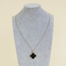 Van Cleef & Arpels 18K Yellow Gold Onyx Magic Alhambra Necklace