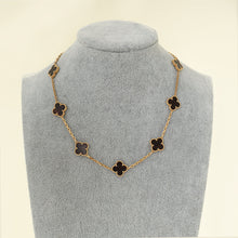 Van Cleef & Arpels 18K Pink Gold Vintage Alhambra 10 Motifs Necklace