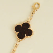 Van Cleef & Arpels 18K Pink Gold Vintage Alhambra 10 Motifs Necklace