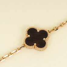 Van Cleef & Arpels 18K Pink Gold Vintage Alhambra 10 Motifs Necklace