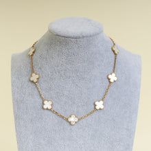 Van Cleef & Arpels 18K Yellow Gold Vintage Alhambra 10 Motifs MOP Necklace