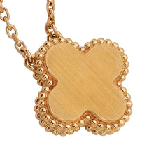 Van Cleef & Arpels 18K Rose Gold Diamond Silver Obsidian Vintage Alhambra Holiday 2023 Pendant Necklace