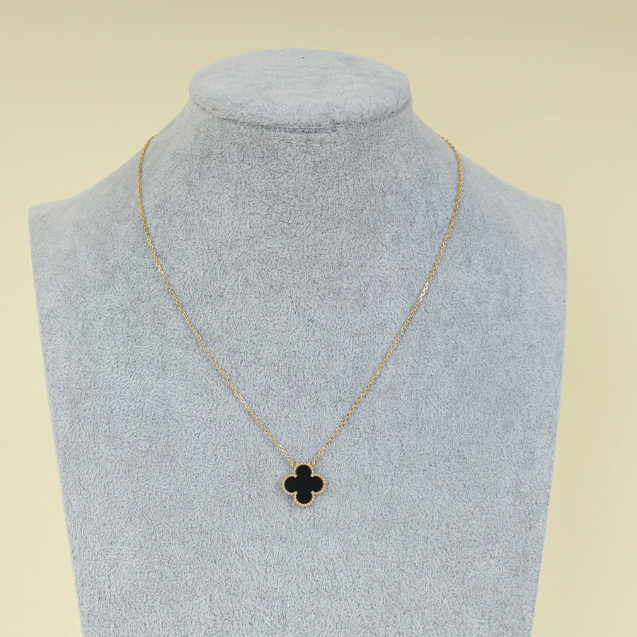 Van Cleef & Arpels 18K Yellow Gold Vintage Alhambra Necklace