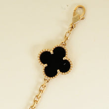 Van Cleef & Arpels 18K Yellow Gold Vintage Alhambra 10 Motifs Necklace
