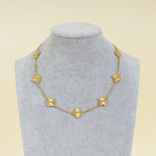 Van Cleef & Arpels 18K Yellow Gold Vintage Alhambra 10 Motifs Necklace