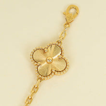 Van Cleef & Arpels 18K Yellow Gold Vintage Alhambra 10 Motifs Necklace