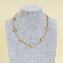 Van Cleef & Arpels 18K Rose Gold Vintage Alhambra 10 Motifs Necklace