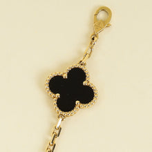 Van Cleef and Arpels 18K Yellow Gold Vintage Alhambra 5 Motifs Bracelet