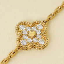 Van Cleef & Arpels 18K Yellow Gold Vintage Alhambra 20 Motifs Turquoise Diamond Necklace