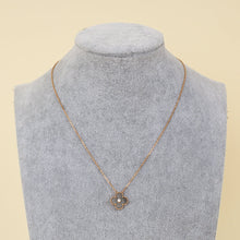 Van Cleef & Arpels 18K Rose Gold Diamond Obsidian Vintage Alhambra 2023 Holiday Pendant Necklace
