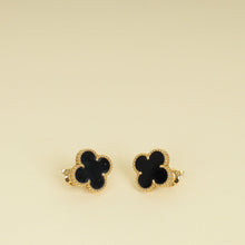 Van Cleef & Arpels Vintage Alhambra Onyx Earrings