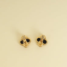 Van Cleef & Arpels Vintage Alhambra Onyx Earrings