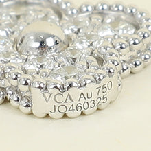 Van Cleef and Arpels 18K White Gold Vintage Alhambra 5 Motifs Diamond Bracelet