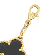 Van Cleef & Arpels 18K Yellow Gold Vintage Alhambra 5 Motifs Onyx Bracelet