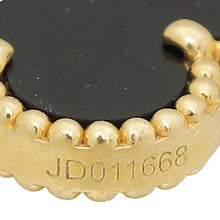 Van Cleef & Arpels 18K Yellow Gold Vintage Alhambra 5 Motifs Onyx Bracelet