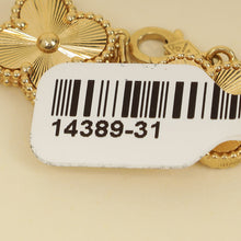 Van Cleef & Arpels 18K Yellow Gold Vintage Alhambra Guilloché 5 Motifs Bracelet
