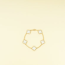 Van Cleef & Arpels 18K Yellow Gold Vintage Alhambra 5 Motifs Bracelet