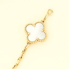 Van Cleef & Arpels 18K Yellow Gold Vintage Alhambra 5 Motifs Bracelet