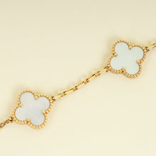 Van Cleef & Arpels 18K Yellow Gold Vintage Alhambra 5 Motifs MOP Bracelet