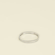 Van Cleef & Arpels 18K White Gold Perlée Signature Bracelet, Medium Model