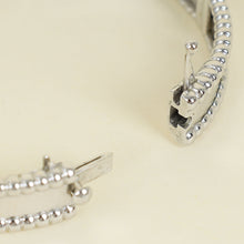 Van Cleef & Arpels 18K White Gold Perlée Signature Bracelet, Medium Model