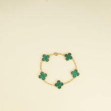 Van Cleef & Arpels Vintage Alhambra 5 Motifs Malachite Bracelet