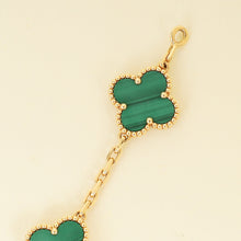 Van Cleef & Arpels Vintage Alhambra 5 Motifs Malachite Bracelet