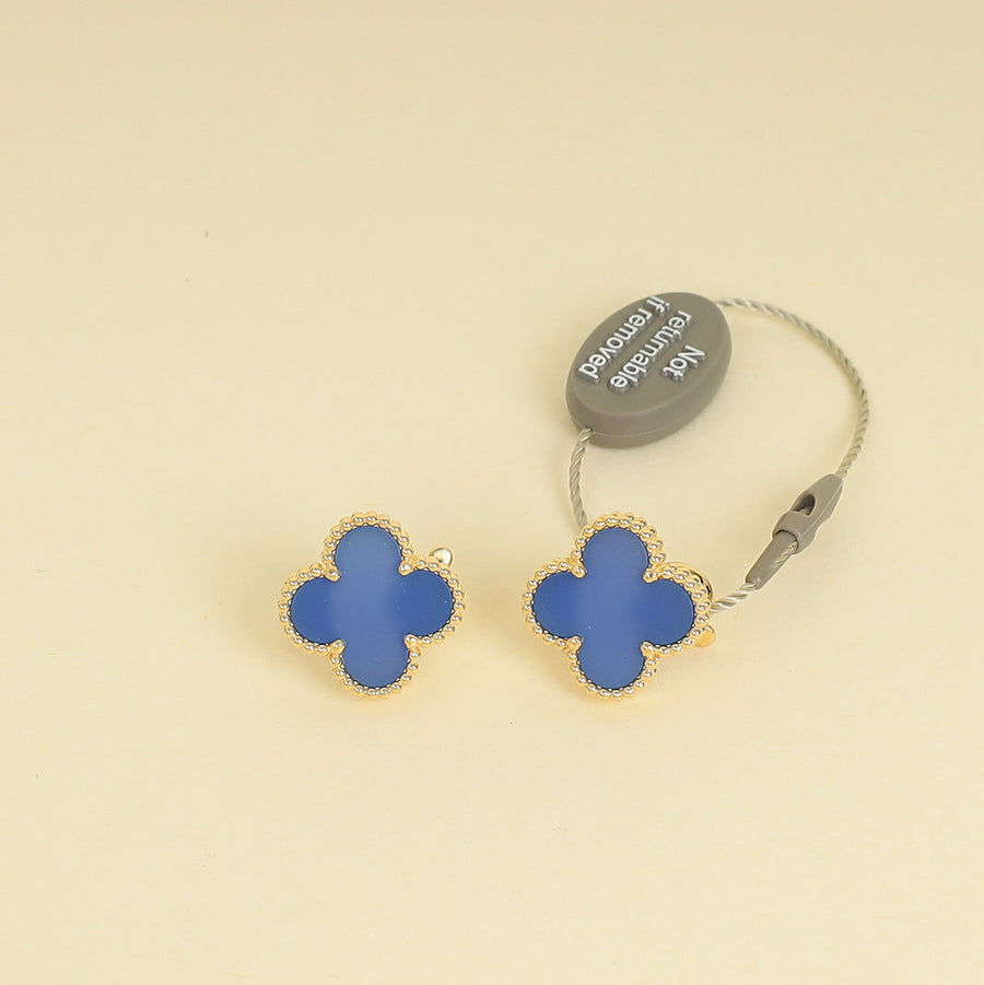 Van Cleef & Arpels 18K Yellow Gold Vintage Alhambra Earrings