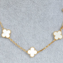 Van Cleef & Arpels 18K Yellow Gold Vintage Alhambra 10 Motifs Necklace