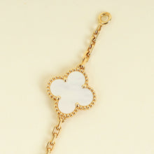 Van Cleef & Arpels 18K Yellow Gold Vintage Alhambra 10 Motifs Necklace