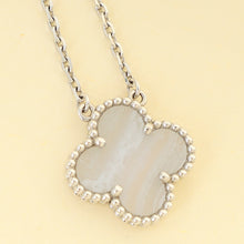 Van Cleef & Arpels 18K White Gold Vintage Alhambra Necklace