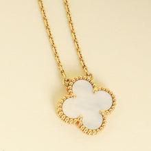 Van Cleef & Arpels 18K Yellow Gold MOP Vintage Alhambra Necklace