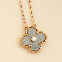 Van Cleef & Arpels 18K Rose Gold Diamond Obsidian Vintage Alhambra 2023 Holiday Pendant Necklace