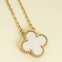 Van Cleef & Arpels 18K Yellow Gold Alhambra MOP Pendant Necklace
