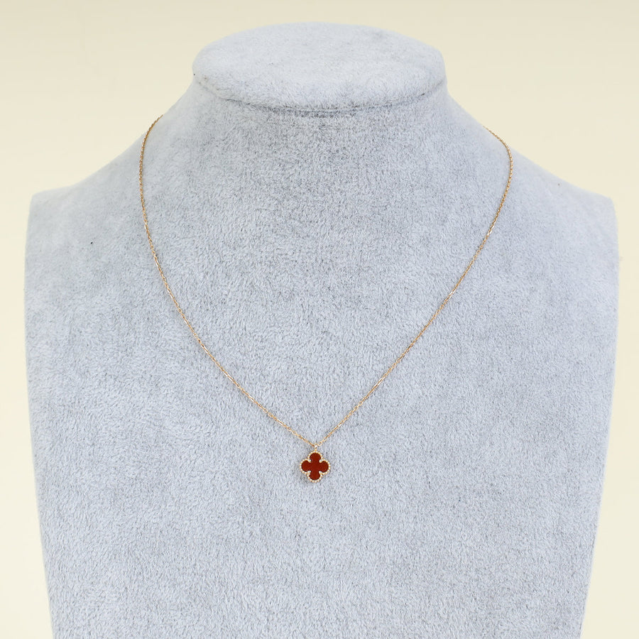 Van Cleef & Arpels 18K Rose Gold Sweet Alhambra Pendant Necklace