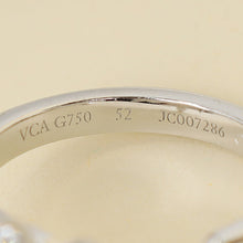 Van Cleef & Arpels 18K White Gold Socrate Between the Finger Ring 52