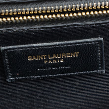 YSL Grey Monogram Chevron Envelope Large Satchel Bag