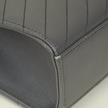 YSL Grey Monogram Chevron Envelope Large Satchel Bag