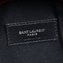 YSL Rouge Legion Croco Embossed Uptown Pouch