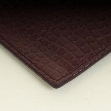 YSL Rouge Legion Croco Embossed Uptown Pouch