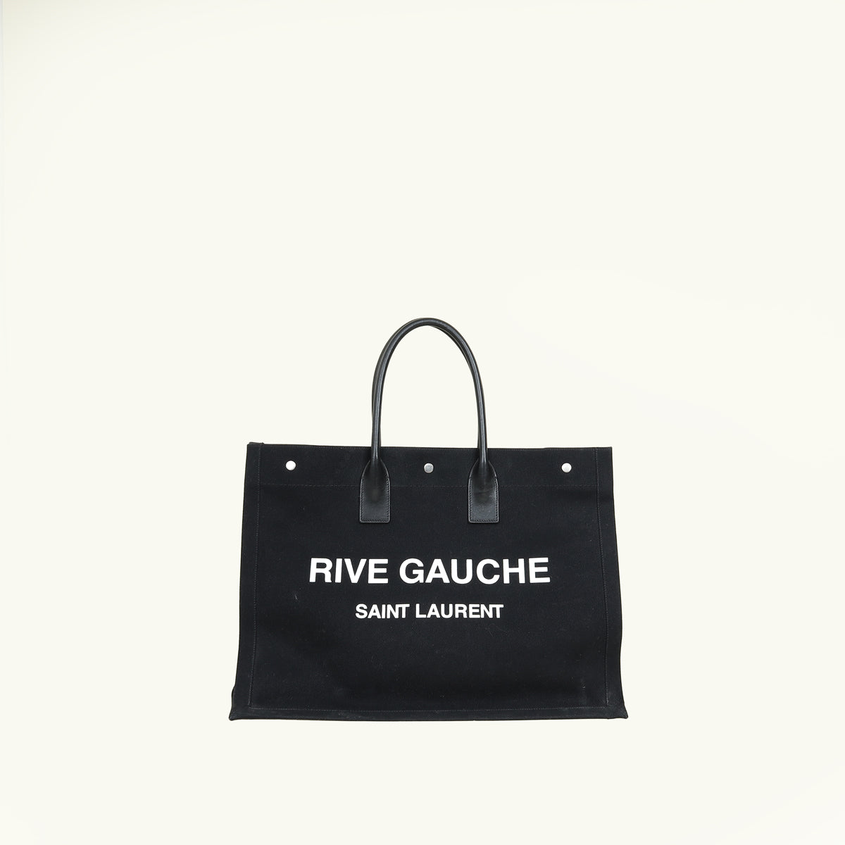 YSL Black Rive Gauche Tote Bag